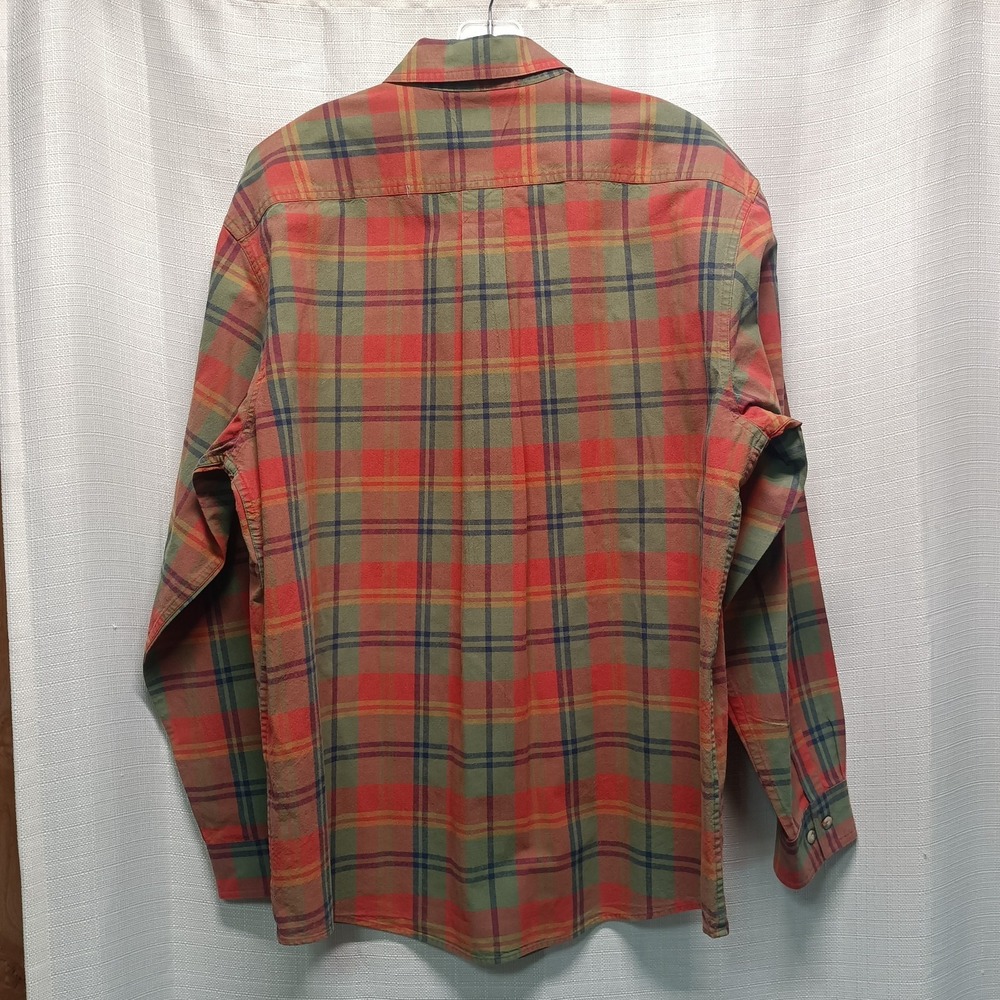 LL Bean Mens L Plaid Traditional Fit Long Sleeve Button Down Shirt Gorpcore - Picture 5 of 5